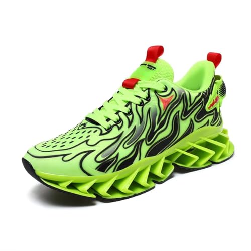 GSLMOLN Men's Walking Shoes Blade Non Slip Fashion Sneakers Breathable Mesh Soft Sole Casual Athletic Sport Shoes - Main Image