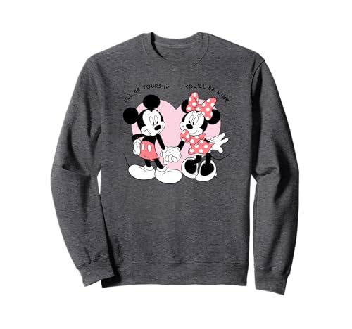 Sweat Mickey et Minnie Valentine's Day vêtement Disney brodé Saint Valentin
