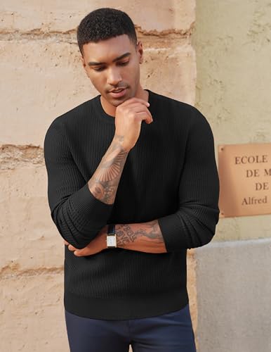 PJ PAUL JONES Mens Crewneck Sweaters Slim Fit Lightweight Knit Pullover Sweaters for Casual2