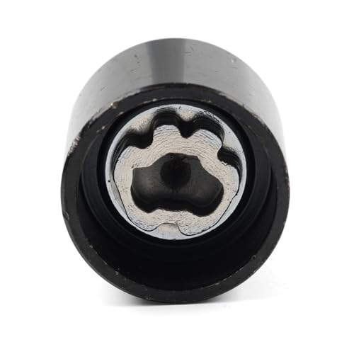 GZYF 1 pz Adattatore per dado ruota con bloccaggio in metallo Chiave per la rimozione dei dadi ruota 528 Nero e argento per UP Per/Per/Per/Per/Per/per Auto