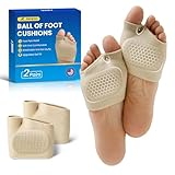 JWHOO 2 Pairs Metatarsal Pads Ball Foot Cushion - Metatarsal Pads Women & Men with Gel for Morton's Neuroma & Metatarsalgia Pain Relief, Ball of Foot Cushion for Standing, Running, Walking - L