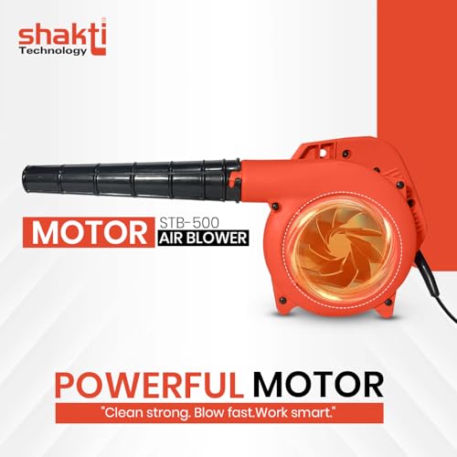 Image of Shakti Technology STB-500 - Blower Machine - Air Blower for Dust Cleaner for Home, Heavy Duty Air Blower Machine with,11000 RPM, 500W, Blow Rate 2.3m /Min - Made in India 6 Month Warranty