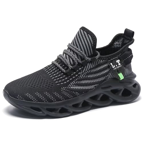Jakcuz Mens Plus Size Mesh Platform Slip on Walking Shoes Non-Slip Breathable Gym Sport Casual Fashion Sneakers
