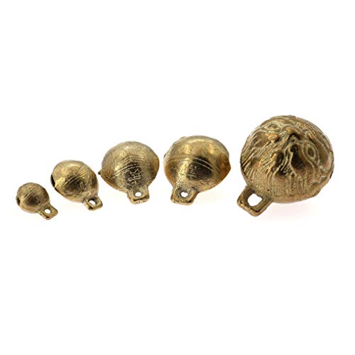 Ayecehi 5Pack Pet Bell Dog Collar Bells, Vintage Brass Cat Collar Bells, Pet Anti-Lost Bells #TOP3