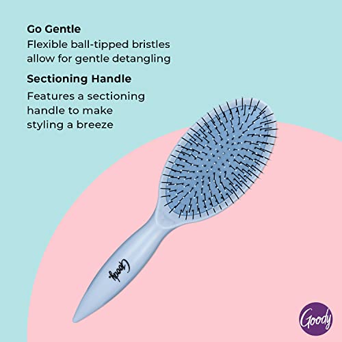 Goody 18163(C)** Oval Cushion Brush Infused With Black Castor Oil - Go Gentle - Strengthens & Shines For All Hair Types Without Tears Or Breakage thumb #2