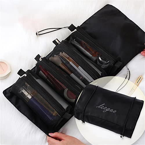 Hair Products Organizer Big Folding One Large Bag Cosmetic Portable Cosmetic Bag Wash Portable Travel Bag Four Storage Capacity In Feminine Product Organizer For Purse #TOP1