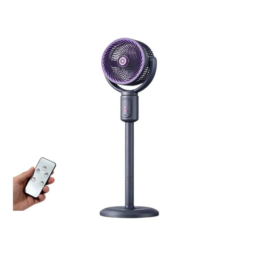Pedestal Fan For Bedroom Standing Fan For Bedroom 2026 Upgraded Whole Room Air Circulator 90Ft Airflow 30Db Quiet Dc Motor Cooling Device 90° Oscillating Pedestal 3 Speeds Usb Adjustable Height