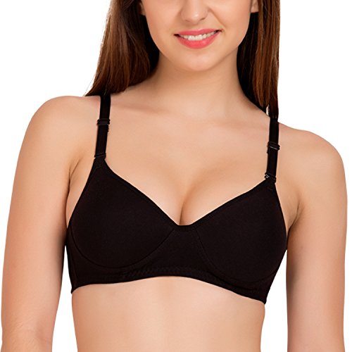 Image of Tweens - Medium Padded Cotton Rich Bra - Full Coverage, Seamless, Multiway Straps, Wirefree Everyday T-Shirt Bra (Pack of 2)