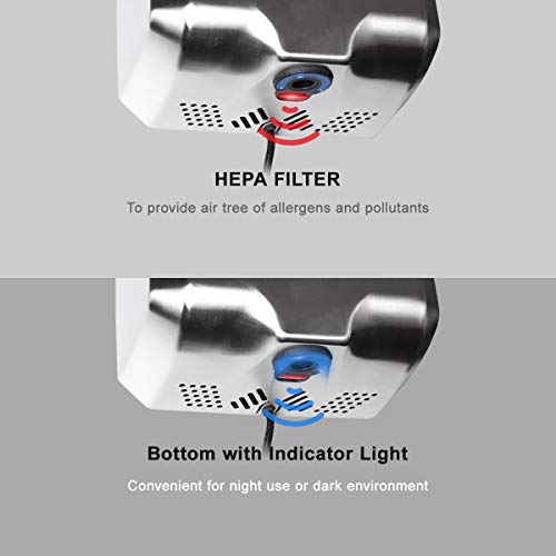 Goetland Stainless Steel Commercial Hand Dryer 1800W Automatic High Speed Heavy Duty Dull Polished Pack Of 2 #TOP4