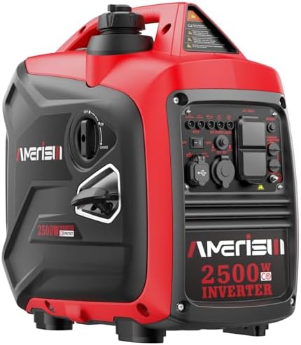 2500-Watt Gas Powered Portable Inverter Generator for Home Use - ...