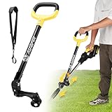 Weed Eater Handle, Ergonomic String Trimmer Handle with Adjustable Shoulder Harness and Clamp, Weedeater Handle Extension for Trimming Edging, Back Saver Lawn Trimmer Grip for Lawn Care, Landscaping