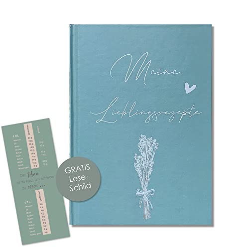 Kunterbuntspecht Rezeptbuch zum selber schreiben DIY Meine Lieblingsrezepte Kochbuch Backbuch im praktischen Format Hardcover A5 14,8 x 21 cm Cover