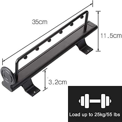 Riel para ropa ahorra espacio con soporte de perchas extraíble horizontal 3