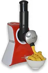 Máquina de Sorvete 7em 1 Alternativa Vegana Para Sorvete Fatiador de Alimentos Ralador Queijo legumes Cortador 110v Vermelho Water Life