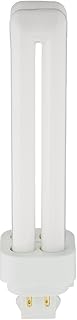 Sylvania 20683 (12-Pack) 18-Watt Double Tube Compact Fluorescent Light Bulb, 2700K, 1150 Lumens, 82 CRI, T4 Shape, 4-Pin G24q-2 Base