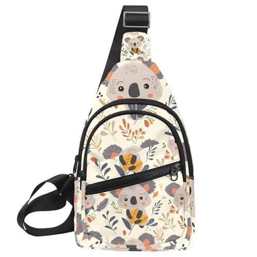 Riñonera cruzada de koala para viajar y entrenar al aire libre
