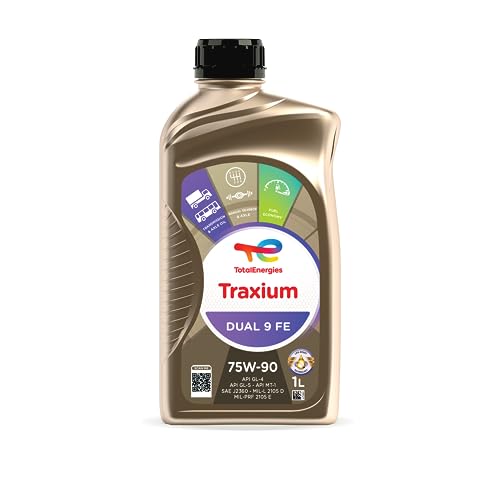 TotalEnergies TRAXIUM DUAL 9 FE Synthetic 75W90 Transmission Oil API GL-4/5 MT-1 SAE J2360-1 Liter