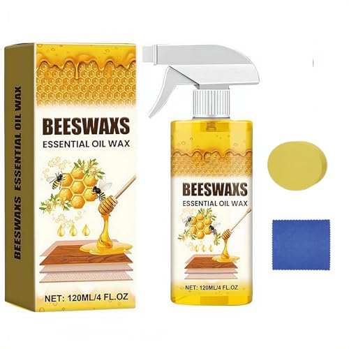 Beeswax Wood Polish Spray Beeswax Essential Oil Wax Scratcherase Beeswaxs Wood Floor Spray Multi-Purpose Furniture Polish Woods Cleaner Repairing and Care Sprays Restores Shine & Removes Scratches