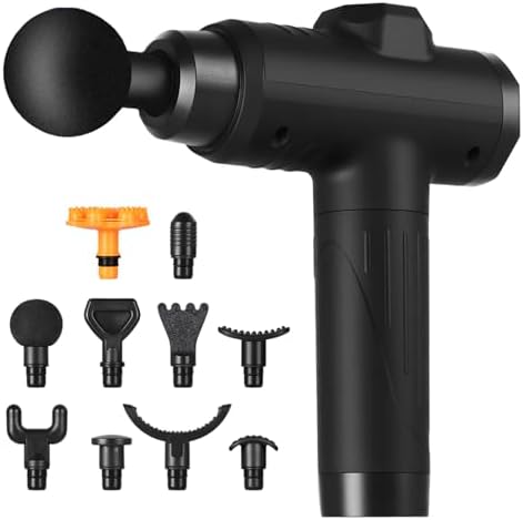 Pistola de Massagem YARUIKE, Massageador Muscular Portátil com 10...