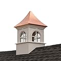 Good Directions Smithsonian Fairfax Vinyl Cupola with Copper Roof, 30" x 51"