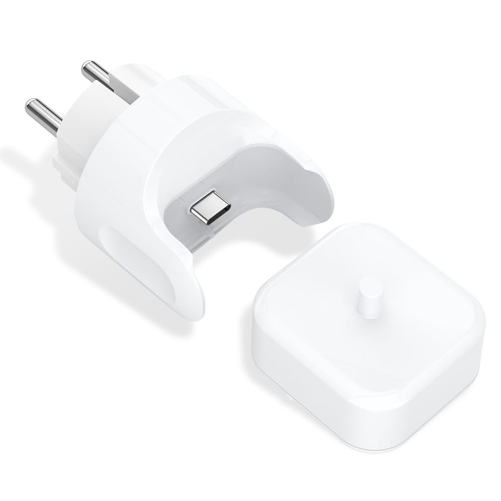 Stazione di ricarica 2 in 1, compatibile con spazzolino elettrico Philips Sonicare, caricatore da parete senza fili per 3100 4100 4500 5300 5500 6100 7100 USB C Charger Station
