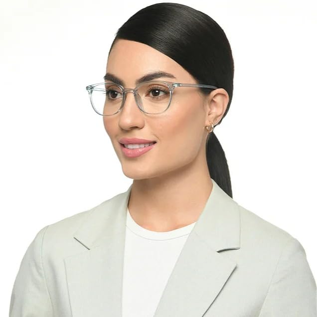 Image of LENSKART BLU | Zero Power Cut Computer Glasses | Anti Glare, Lightweight & Blocks Harmful Rays | UV Protection Specs | Full Rim Round | For Men & Women | Large | LB E16226