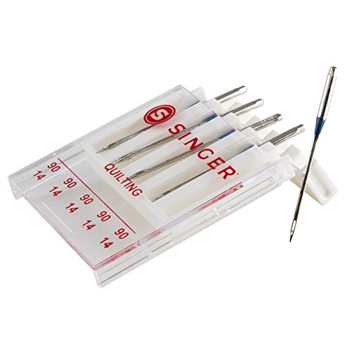 Singer 04714 Size 90/14 Universal Machine Quilting Needles, 5-Count , White #TOP2