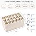 Velvet Jewelry Organizer for Drawer, Stackable Jewelry Storage Trays in Dresser, Small Drawer Inserts Display Case for Rings Stud Necklaces Accessories, Set of 4