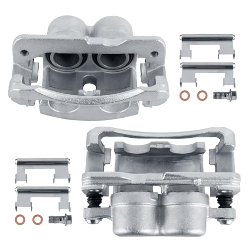 EVERESTWAY Pair Front Disc Brake Calipers Assembly with Bracket Compatible