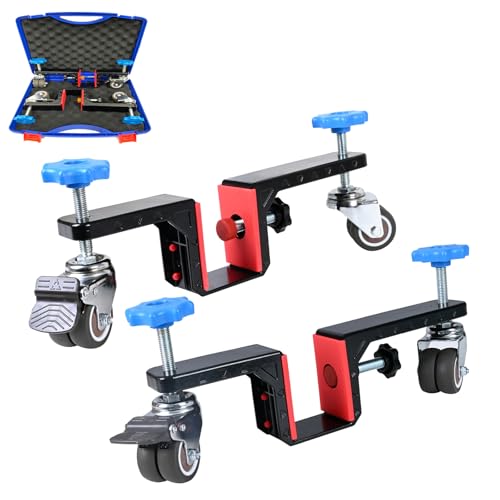 Dolly Kit with Wheels - Interior Door Install Tools for Most Pre-Hung or Slab Doors, Plywood Dolly...
