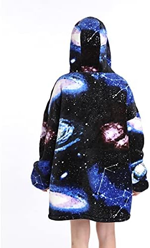 Hooded Blanket Oversized Super Soft Women's Hoodie Wearable Hooded Sweatshirt Pullover, one Size fits All Men Women Girls Boys Friends Big Pockets