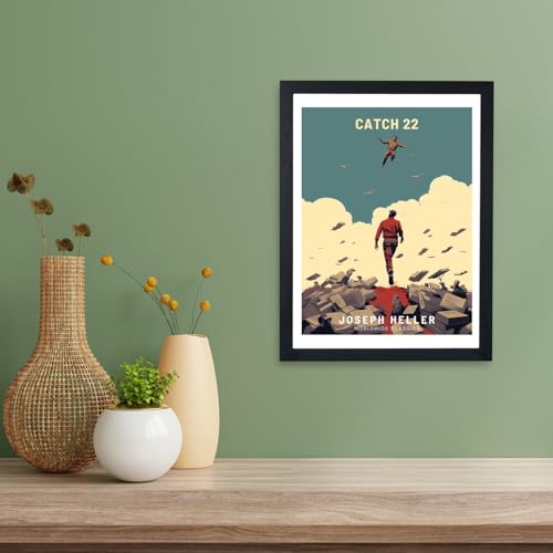 Catch 22 collection de livres classiques grand format encadré d'art