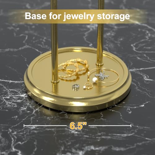 Kaltell HAND TOWEL RACK 15 Inch Standing Hand Towel Holder With Heavy Base Gold Towel Rack thumb #2