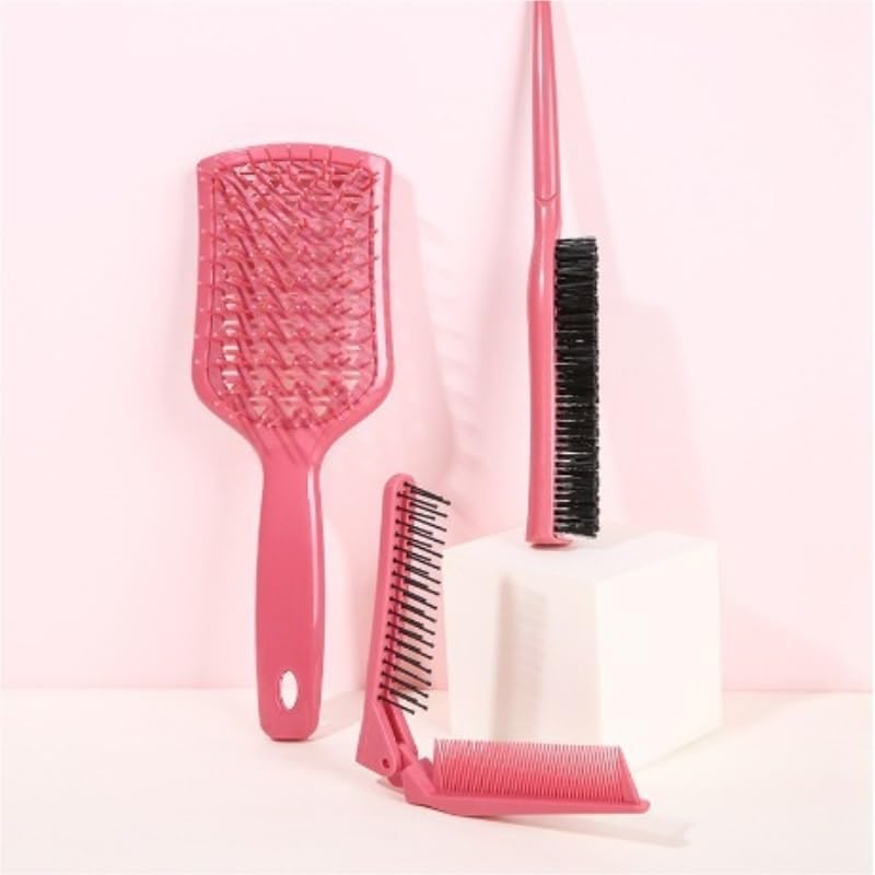 Straight Hair Comb Folding Styling Set of 3 Tools