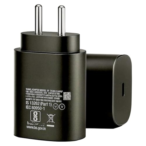 Image of Samsung 25W Type-C PD Superfast Charging Adapter Compatible with Samsung Galaxy A55|A16|A36|A56|A06|M07|M17|M36|M35|M16|M06|M07|M17|M05|M56|F36|F06|F05|F56|F16, 25watt USB C Fast Charger (Black)