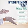 Bottari Guanti in Lattice Monouso con Talco, Confezione da 100 Pezzi, Taglia S, Resistenti e Comodi #2