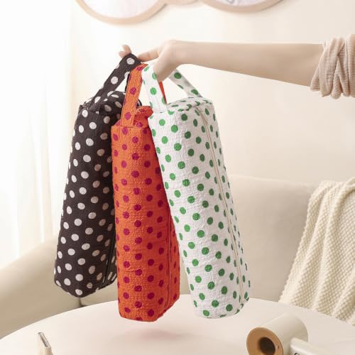 Image of RSRSLEII Polka Dot Hair Tools Travel Bag,Hair Styling Accessories Storage Case for Shark FlexStyle,Dyson Airwrap Hair Dryer,Curling Iron,Straightener,Revlon Hair Tools,Portable&Foldable(25Green&White)