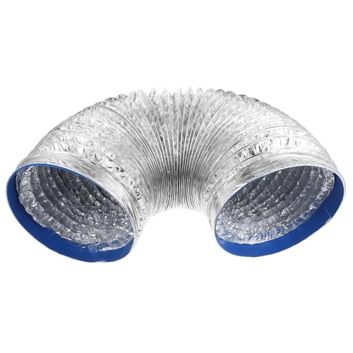 CLISPEED Tubo Flexible de Ventilación de Aluminio Resistente al Calor Diámetro para Secadora y Sistema Hvac Manguera Duradera y Reforzada para Extracción y Ventilación