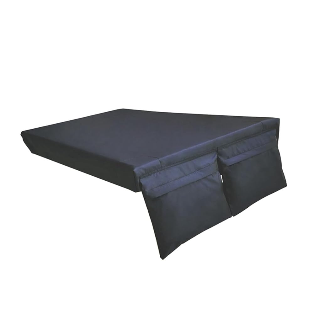 1 Housse Anti-Poussière pour Planche de Sac de Sable et Housse de Protection Solaire avec Poche Zippée en Polyester Noir pour Housse de Planche de Cornhole de Taille Standard