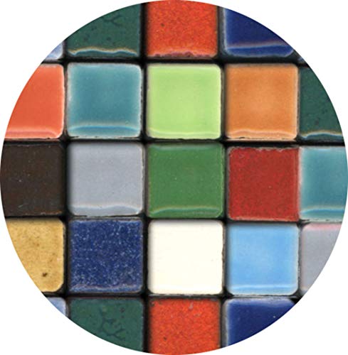 Mosaic-Minis(25/64 inch) (10x10x3mm), 250 Pieces, Random Mix All, MXAL