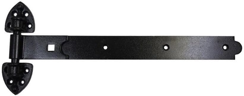 GatePro 5093003 12" Heavy Reversible Gate Hinges - Black Finish - 1 Pair