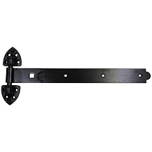 GatePro 5093003 12" Heavy Reversible Gate Hinges - Black Finish - 1 Pair