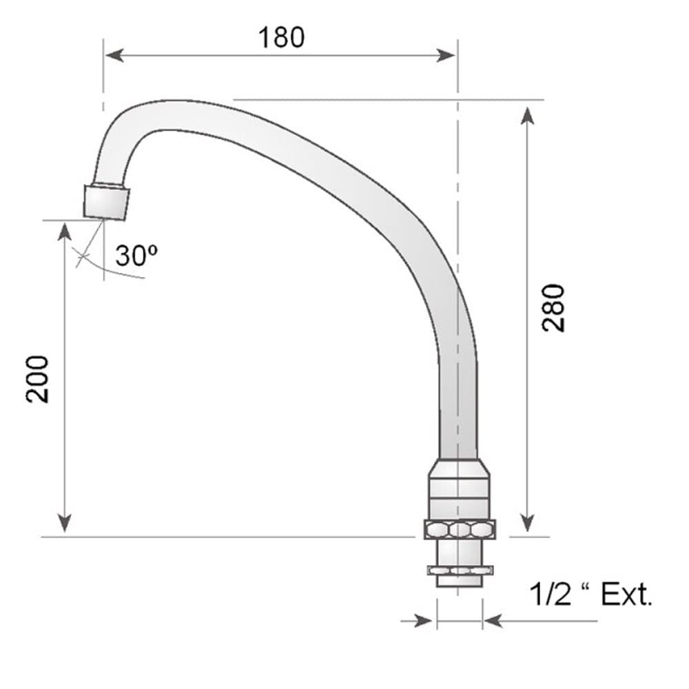 Grifo de pedal 2 aguas (KIT Completo)