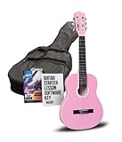 ASHTON SPC14PK - Guitarra clásica (tamaño 1/4), color rosa