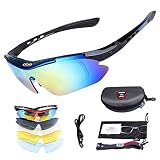  SH-Flying Gafas polarizadas, Lentes Anti-Ultravioleta con Vista Corta y Gafas de protección para Gafas 5PCS Lentes para Hombres Mujeres Senderismo Ciclismo Correr Conducir Pesca Golf