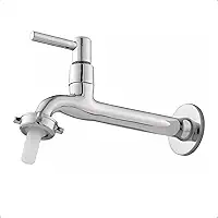 Torneira Longa de Metal para Pia ou Tanque, 18 cm, Com Bico 1/4 de Volta