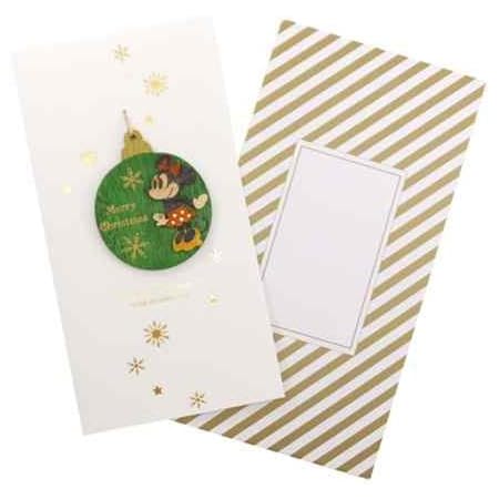 Amazon Co Jp Xmas クリスマス ミニーマウス ウッドオーナメントカードディズニーグリーティングカード おもちゃ