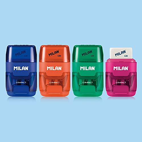 Image secondaire de Taille-Crayons Compact MILAN avec 2 Caoutchoucs de Remplacement