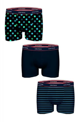 JOHN FRANK Herren Boxershorts - Unterwäsche - Multi - L