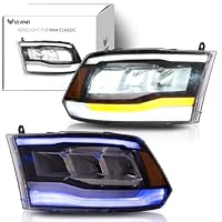 VLAND Scheinwerfer passend für Dodge Ram 1500/2500/3500 2009-2018, Classic 2019-2021, Bernstein VLAND Scheinwerfer passend für Dodge Ram 1500/2500/3500 2009-2018, Classic 2019-2021, Bernstein